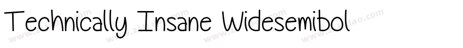 Technically Insane Widesemibold字体转换